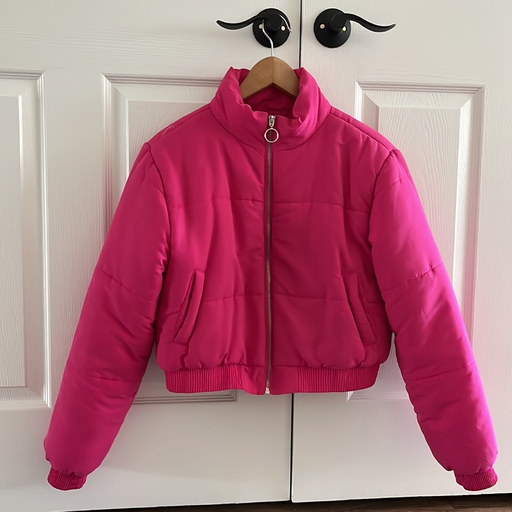 Pink Puffer Jacket size medium
